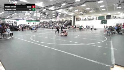 132 lbs Champ. Round 1 - Paden Vance, McDonald County High School Wr vs Roman Kline, Purler Wrestling Academy