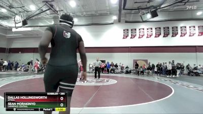 285 lbs Cons. Round 2 - Sean Morakinyo, Lawrence Central vs Dallas Hollingsworth, Attica