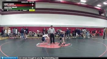 102-106 lbs Round 2 - Weston Dibari, Shadow Ridge vs Andy Savio, The Meadows School