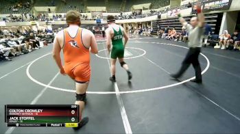 220 lbs Semis & 1st Wrestleback (8 Team) - Colton Crowley, Mahomet-Seymour vs Jack Stoffel, Staley