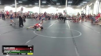 72 lbs Round 1 (4 Team) - Elijah Weeks, Quaker Nation Black vs Vincent Cardellla, Savage WA