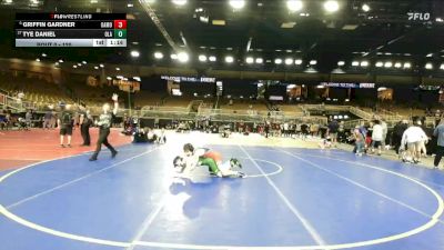 120 lbs Champ. Round 2 - Tye Daniel, Ola vs Griffin Gardner, Oak Mountain