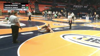 2A 120 lbs Champ. Round 1 - Paxton Valentine, Morris vs Dalton St. Angelo, Mt. Vernon (H.S.)