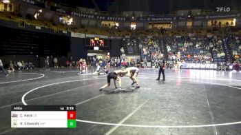 141 lbs Round Of 16 - Cael Keck, Little Rock vs Riley Edwards, Appalachian State