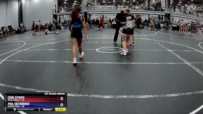 120 lbs Finals (2 Team) - Zoe Sykes, Full Circle vs Mia Severino, RaZor GWC