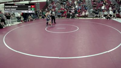 132 lbs Cons. Quarters - Easton Martin, Centennial Youth Wrestling vs Blake Voight, CP Takedown Club