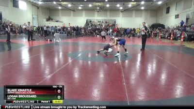 75 lbs Champ. Round 2 - Logan Broussard, Big Lake vs Blake Xinastle, Summit Wrestling Academy