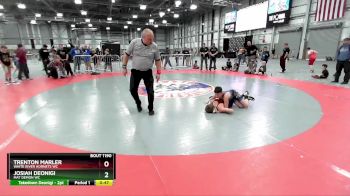 86 lbs Cons. Round 3 - Trenton Marler, White River Hornets WC vs Josiah Deonigi, Mat Demon WC