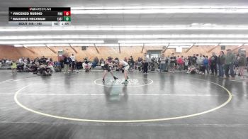 140 lbs Quarterfinal - Vincenzo Rubino, Pine Bush vs Maximus Heckman, East Bethany