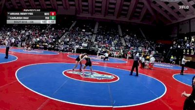 105 lbs Champ. Round 1 - Ariana Remy-Yee, Wayne County HS vs Carleigh Rau, Pickens