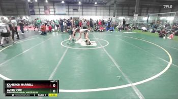 106 lbs Champ. Round 2 - Kameron Harrell, PWA vs Avery Cox, Shenandoah Valley Wrestling Cl