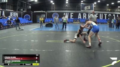 125 lbs Round 5 (8 Team) - Colin Kuhn, Michigan Black Pitbulls vs Ethan Goodwin, 42 North