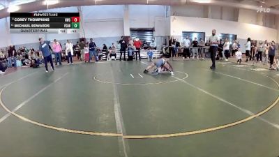 77 lbs Quarterfinal - Corey Thompkins, Grizzly Wrestling Club vs Michael Edwards, Hanover Hawkeye Youth Wrestlin