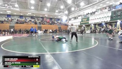 106 lbs Quarterfinal - Zane Deleon, Rancho Bernardo vs Nicholas Wood, Oceanside