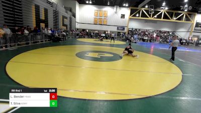 157D lbs Rr Rnd 1 - Luke Bender, Franklin&Marshall vs Taythan Silva, Army West Point