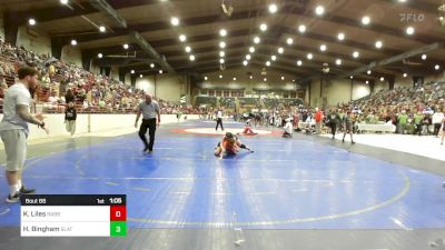 128-137 lbs Semifinal - Kaylea Liles, Rabbit Wrestling Club vs Harper Bingham, Slate Wrestling Academy