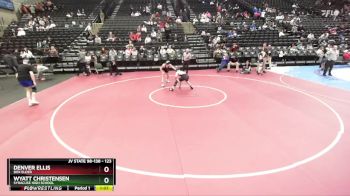 123 lbs Semifinal - Denver Ellis, Box Elder vs Wyatt Christensen, Syracuse High School