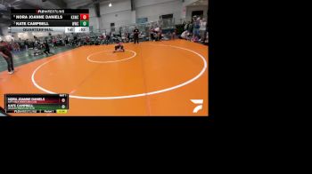 55 lbs Quarterfinal - Kate Campbell, Wildcat Wrestling Club vs Nora Joanne Daniels, Katy Area Wrestling Club