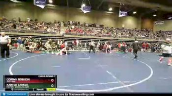 90 lbs Champ. Round 1 - Karter Barker, Fremont Wrestling Club vs Corbyn Robison, Westlake