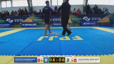 CARLOS EDUARDO SOARES LEROSE vs MATHEUS DO NASCIMENTO BARBALHO 2026 FPJJ Circuito Paulista NO GI Etapa 3
