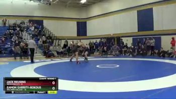 165 lbs Champ Round 1 (16 Team) - Jack Reusing, Wesleyan (CT) vs Eamon Garrity-Rokous, Williams College