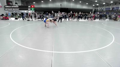 128.5-132.7 lbs Champ. Round 2 - Amelia Johnsen, Lancaster Wrestling Club vs Brynlee Mackay, Champions Wrestling Club