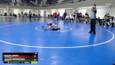 65 lbs Finals (8 Team) - Hudson Hendrickson, Perham vs Kolton Jensen, Springfield