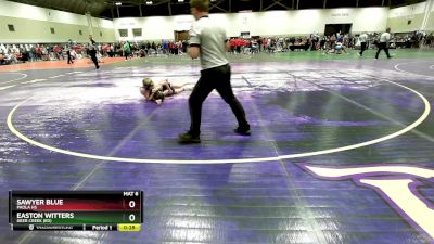 106 lbs Cons. Round 2 - Sawyer Blue, Paola HS vs Easton Witters, Deer Creek (ED)