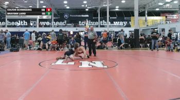 122 lbs Semifinal - Colton Schmiesing, VHW Blue - HSC vs Brayden Laird, Kraken Grizzly - HSC