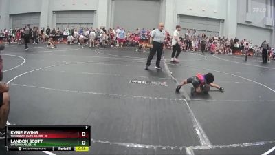 45 lbs Semis (4 Team) - Kyrie Ewing, Takedown Elite Silver vs Landon Scott, Untouchables