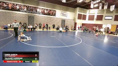 46 lbs Cons. Semi - Talmage Hardman, Charger Wrestling Club vs Tarek Garcia, Devils Wrestling