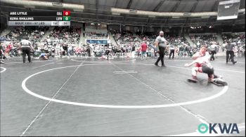 67 lbs Rr Rnd 1 - Abe Little, Collinsville Cardinal Youth Wrestling vs Ezra Shilling, Locust Grove Youth Wrestling