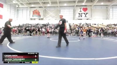 81 lbs Cons. Round 3 - Cayden Smith, Guilderland Youth Wrestling vs Davron Turgunboev, Willpower Wrestling Club