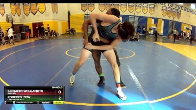 144 Gold Round 1 - Benjamin Wolgamuth, Hagerty vs Roderick Zow, Camden County