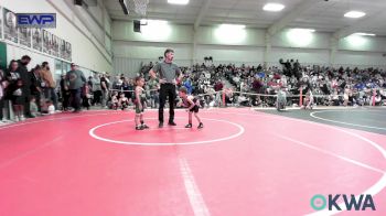 40 lbs Semifinal - Maverick Coffman, Sallisaw Takedown Club vs Hastin Chitty, Gore Pirates Youth Wrestling