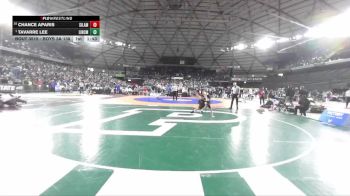 Boys 3A 138 lbs Champ. Round 3 - Tavarre Lee, Lincoln (Tacoma) vs Chance Aparis, Silas