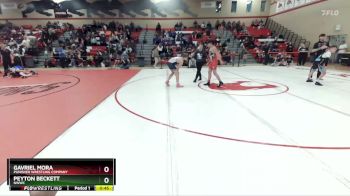 155 lbs Semifinal - Peyton Beckett, NWWC vs Gavriel Mora, Punisher Wrestling Company