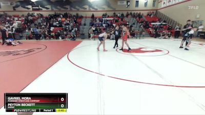 155 lbs Semifinal - Peyton Beckett, NWWC vs Gavriel Mora, Punisher Wrestling Company