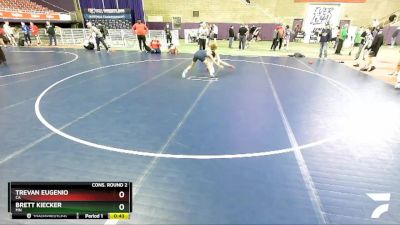 106 lbs Cons. Round 2 - Trevan Eugenio, CA vs Brett Kiecker, MN