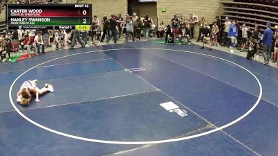 74 lbs Cons. Round 1 - Hanley Swanson, Pride Wrestling vs Carter Wood, Cedar Jr. Wrestling