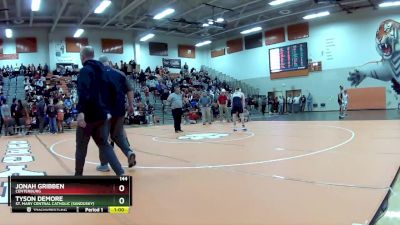 144 lbs Cons. Round 1 - Tyson Demore, St. Mary Central Catholic (Sandusky) vs Jonah Gribben, Centerburg