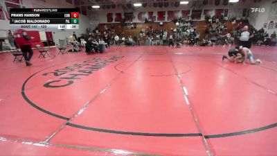 120 lbs Cons. Semi - Frans Hanson, Corona Del Mar vs Jacob Maldonado, Palisades