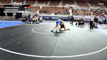 D1-157 lbs Champ. Round 1 - Rafael Rodriguez, Queen Creek High School vs Travis Cardenas, Chandler High School