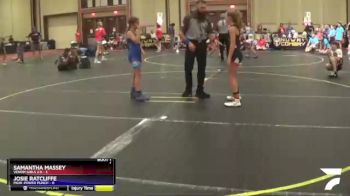 84 lbs Round 1 (10 Team) - Samantha Massey, Venom Girls 2.0 vs Josie Ratcliffe, MGW-Power Punch