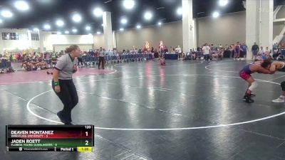 120 lbs Round 1 (6 Team) - Jaden Roett, Florida Young Gunslingers vs Deaven Montanez, Wrestling University