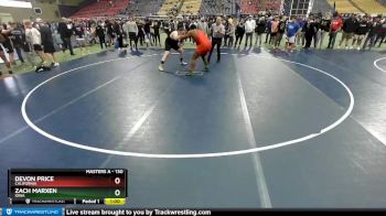 130 lbs Round 1 - Zach Marxen, Iowa vs Devon Price, California