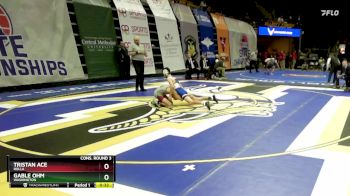 106 Class 3 lbs Cons. Round 3 - Gable Ohm, Washington vs Tristan Ace, Rolla