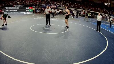 D 1 157 lbs Quarterfinal - Cayden Richard, Acadiana vs Brody Cowen, Baton Rouge