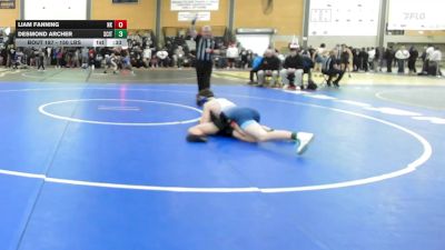 150 lbs Consi Of 16 #2 - Liam Fanning, North Kingstown vs Desmond Archer, Scituate