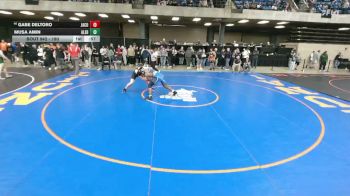 190 lbs Cons. Round 4 - Gabe Deltoro, East Peoria vs Musa Amin, Evanston